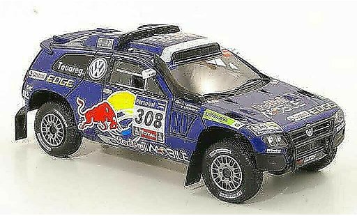 Volkswagen Touareg Dakar 1/43 Spark Race 3 No.308 Red Bull Mobile Rally 2011 coche miniatura