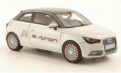 Audi A1 e-tron 1/43 Look Smart blanco/gris 2011 coche miniatura
