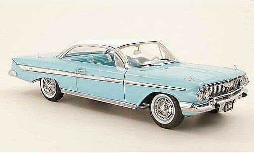 Chevrolet Impala Coupe 1/18 Sun Star 1961 Sport turquesa/bianco 1961 coche miniatura