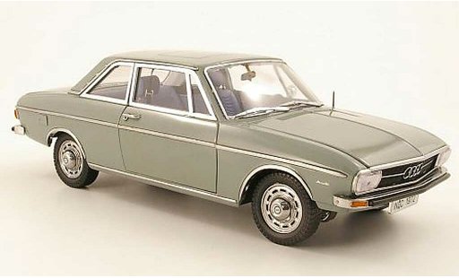 Audi 100 berline 1/18 Signature (C1) 2 portes gris verde 1972 coche miniatura