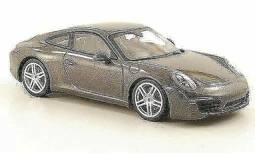 Porsche 911 Carrera 1/43 Minichamps gris 2011 coche miniatura