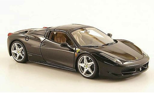 Ferrari 458 Italia Spider 1/43 Look Smart negro Hard Top coche miniatura