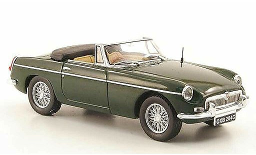 MG B Roadster 1/43 Hachette Mk II verde 1968 coche miniatura
