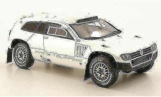 Volkswagen Touareg Dakar 1/43 Spark Race 3 blanco Qatar Edition 2011 coche miniatura