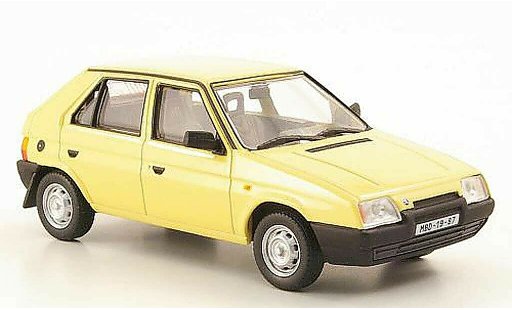 Skoda Favorit 136L 1/43 Abrex beige 1987 coche miniatura