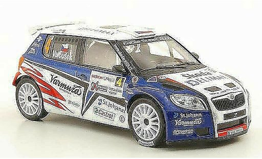 Skoda Fabia S2000 1/43 Abrex No.4 Delimax Valousek/Hruza Rally Valasska 2010 coche miniatura