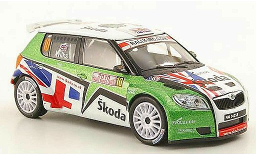 Skoda Fabia S2000 1/43 Abrex No.10 Wilks/Pugh Rally Monte Carlo 2010 coche miniatura