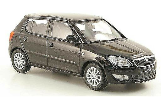 Skoda Fabia II 1/43 Abrex negro 2010 coche miniatura