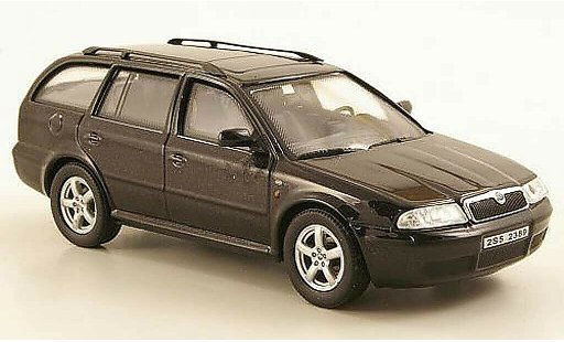 Skoda Octavia Combi 1/43 Abrex Tour negro coche miniatura