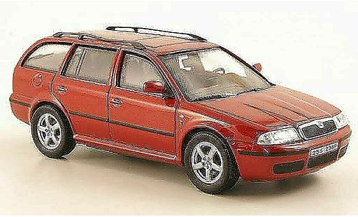 Skoda Octavia Combi 1/43 Abrex Tour rojo coche miniatura