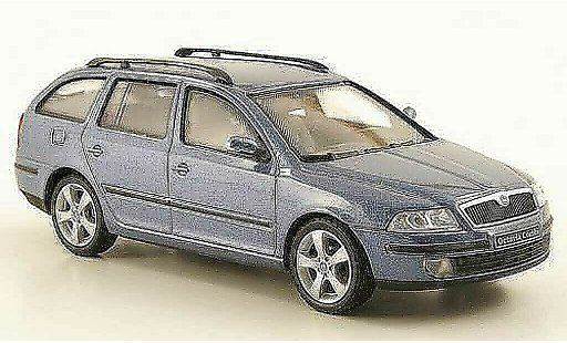 Skoda Octavia Combi 1/43 Abrex azulgris coche miniatura