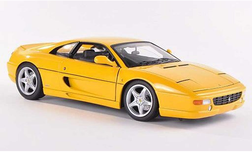Ferrari F355 Berlinetta 1/18 Hot Wheels Elite Berlina amarillo (Elite) coche miniatura