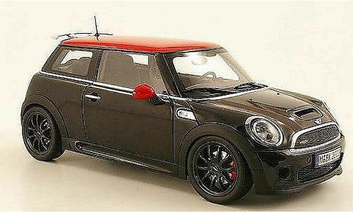 Mini Cooper JCW 1/18 Kyosho (R56) negro/rojo coche miniatura