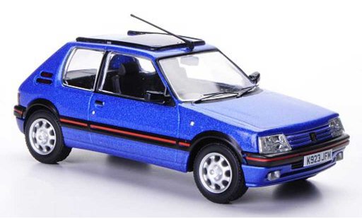 Peugeot 205 GTI 1/43 Vanguards 1.9 azul Top Gear coche miniatura