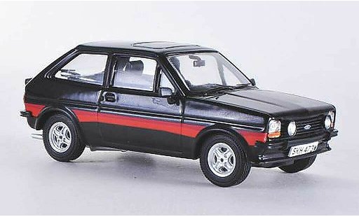 Ford Fiesta MKI 1/43 Vanguards Supersport negro/rojo/naranja RHD coche miniatura