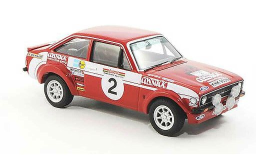 Ford Escort RS 1800 1/43 Vanguards MkII No.2 Cossack R.Clark / J.Porter Manx Rally 1975 coche miniatura
