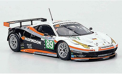 Ferrari 458 Italia GT2 1/43 Fujimi No.89 Hankook Team Farnbacher 24h Le Mans 2011 coche miniatura