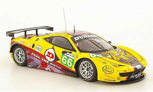 Ferrari 458 Italia GT2 1/43 Fujimi No.66 JMW Motorsport 24h Le Mans 2011 coche miniatura
