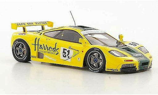 McLaren F1 GTR GTR 1/43 TrueScale Miniatures No.51 Harrods Mach One Racing A.Wallace / J.Bell / D.Bell 24h Le Mans 1995 coche miniatura