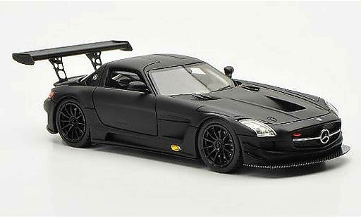 Mercedes SLS GT3 1/43 Schuco AMG mate negro coche miniatura