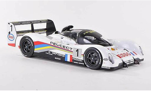 Peugeot 905 1993 1/18 Norev No.1 Esso 24h Le Mans Y.Dalmas/T.Boutsen/T.Fabi coche miniatura