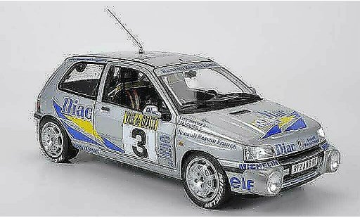 Renault Clio 16S 1/18 Norev No.3 Diac Ragnotti / Thimonier Rally Grasse Alpin 1991 coche miniatura