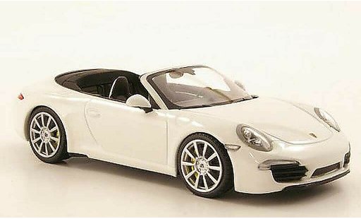 Porsche 911 Carrera 1/43 Minichamps Descapotable blanco 2011 coche miniatura