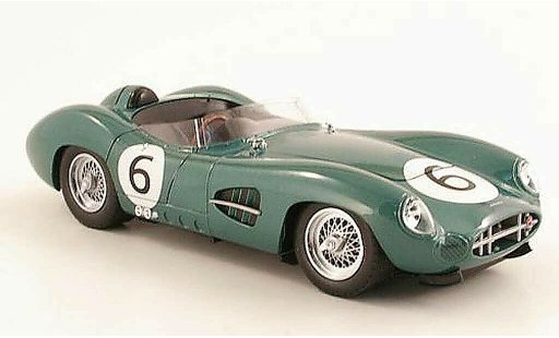 Aston Martin DBR1 course 1/18 Shelby Collectibles No.6 1959 M.Trintignant / P.Frere coche miniatura