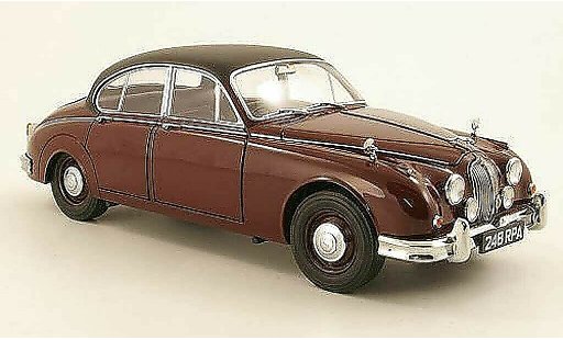 Jaguar MK 2 1/18 Model Icons Inspector Morse rojo/negro RHD coche miniatura