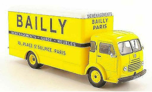 Simca Cargo Base 1/43 Hachette Bailly maletero-LKW 1953 coche miniatura