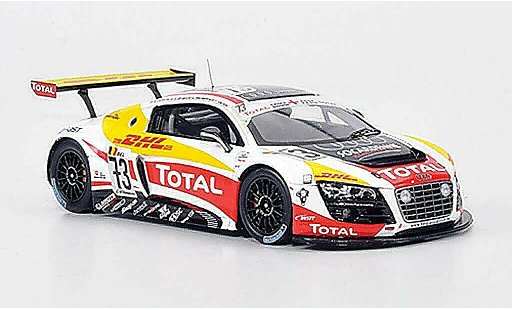 Audi R8 lms 1/43 Spark No.73 Total/DHL 24h Spa 2010 coche miniatura