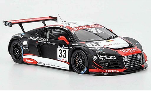 Audi R8 lms 1/43 Spark No.33 Total/ultra 24h Spa 2011 coche miniatura
