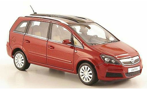 Opel Zafira B 1/43 Minichamps rojo 2005 coche miniatura