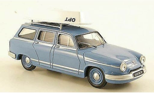 Panhard PL 17 Break 1/43 Eligor Familiar azul avec Boot coche miniatura