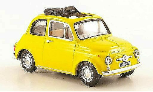 Fiat 500 F 1/43 Vitesse amarillo abiertoes Rolltecho 1965 coche miniatura