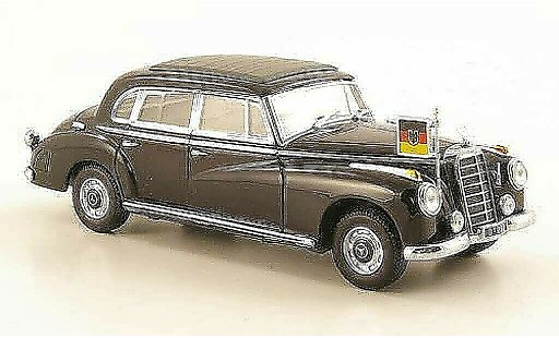 Mercedes 300 Base 1/43 Minichamps (W186 III) negro Konrad Adenauer coche miniatura