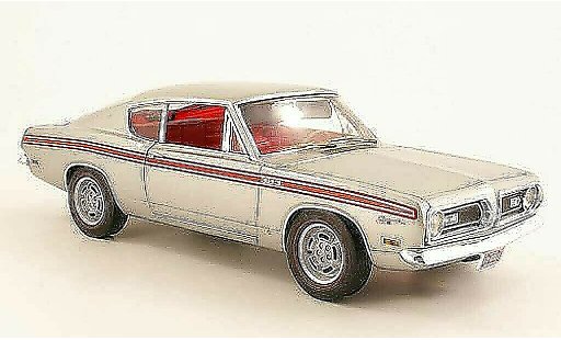 Plymouth Barracuda 1969 1/18 Highway 61 383 Formula S gris metallisee coche miniatura
