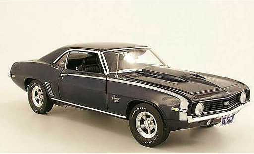 Chevrolet Camaro Z28 1/18 Highway 61 Baldwin Motion azul 1969 coche miniatura