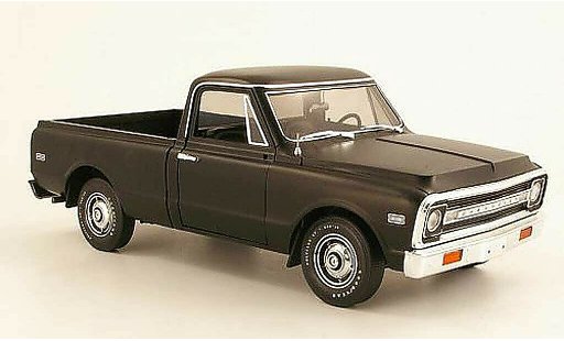 Chevrolet C-10 Pickup 1/18 Highway 61 Fleetside Pick Up negro 1972 coche miniatura