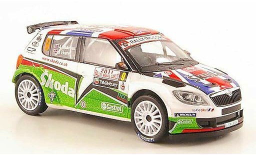 Skoda Fabia S2000 1/43 Abrex No.9 Mikkelsen/Floene Rally Monte Carlo 2011 coche miniatura