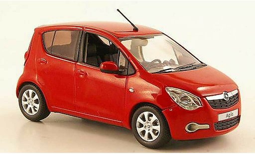 Opel Agila B 1/43 Schuco rojo 2008 coche miniatura