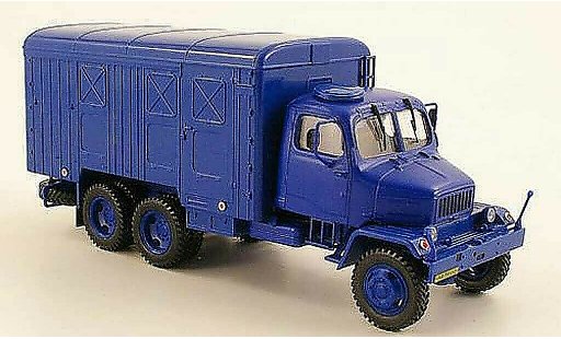 Praga V3S Kasten 1/43 Abrex furgoneta azul coche miniatura