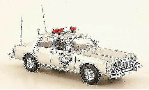 Dodge Diplomat police 1/43 First Response Ohio State Highway Patrol 1985 coche miniatura
