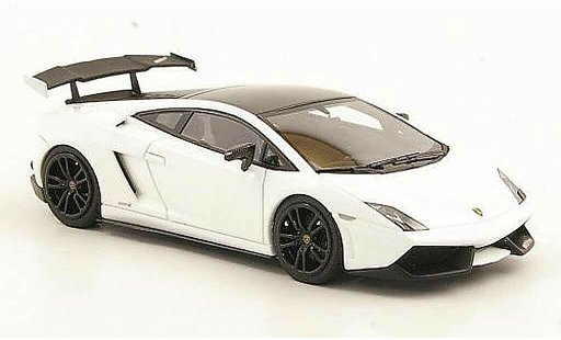 Lamborghini Gallardo LP570-4 1/43 Look Smart Super Trofeo Stradale blanco/negro coche miniatura