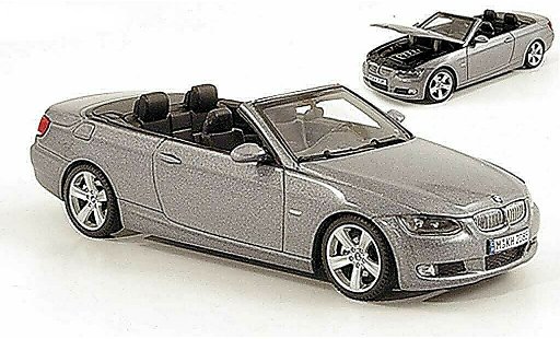 Bmw 335 cabriolet 1/43 Autoart E93 Descapotable gris 2006 coche miniatura
