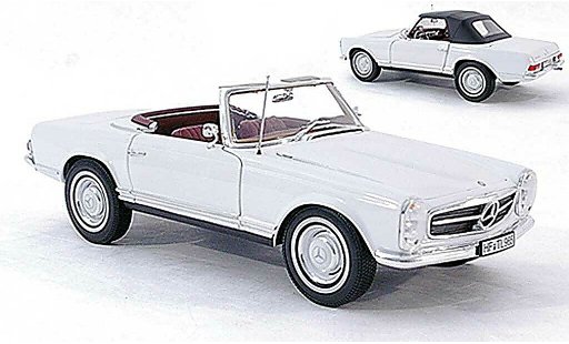 Mercedes 230 Base 1/18 Norev SL (W113) bianco 1963 coche miniatura