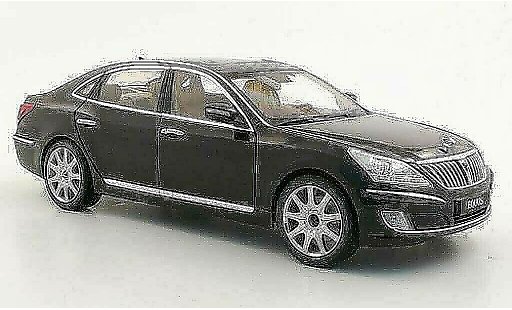 Hyundai Equus Base 1/18 Minikraft negro coche miniatura
