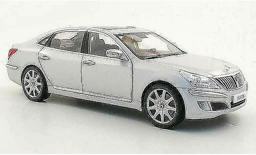 Hyundai Equus Base 1/18 Minikraft gris metallise coche miniatura