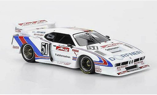 Bmw M1 1981 1/43 Spark No.51 Metz Schnitzer -Team H.-J.pieza Norisring coche miniatura