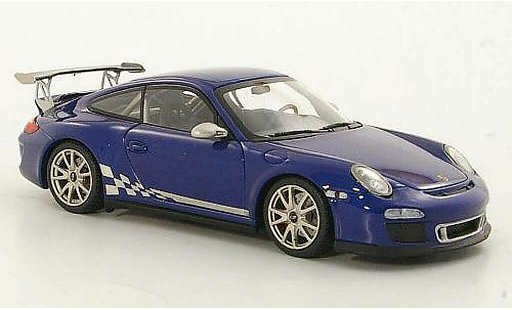 Porsche 911 GT3 RS 1/43 Minichamps 2010 (II) azul coche miniatura